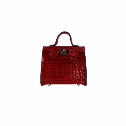 VVS Birkin Faux Crocodile Inspired Handbag Charm