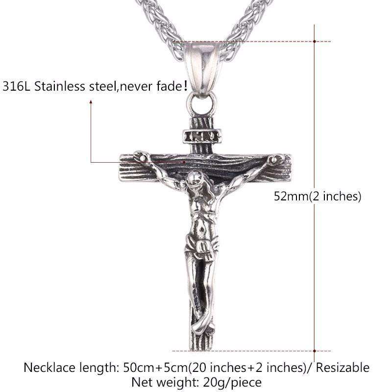 Hip Hop Fresh Jewelry hip hop jewelry Crucifix Pendant Necklace