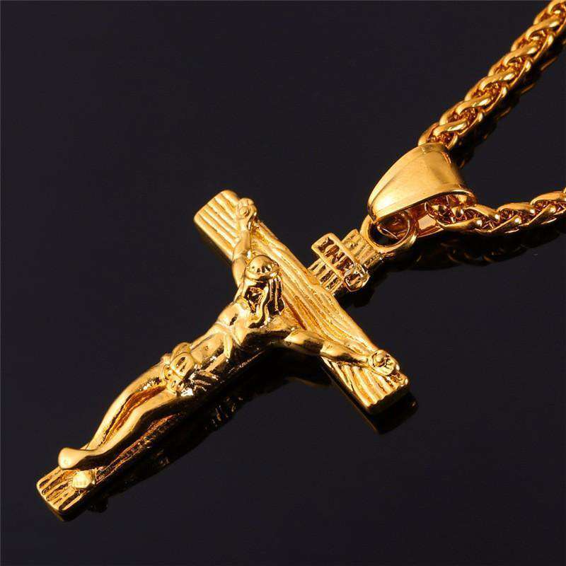 Hip Hop Fresh Jewelry hip hop jewelry Crucifix Pendant Necklace