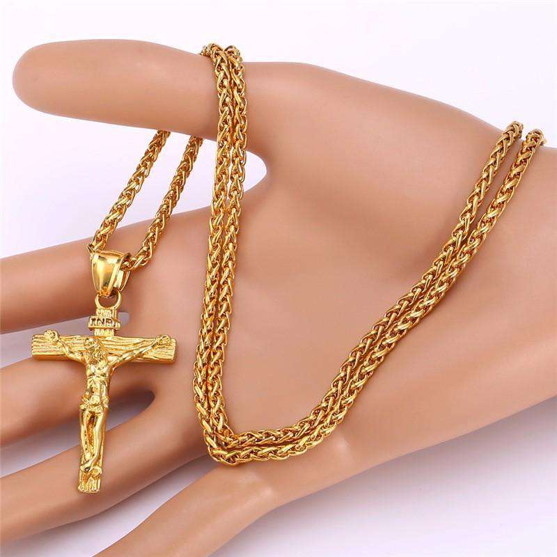 Hip Hop Fresh Jewelry hip hop jewelry Crucifix Pendant Necklace