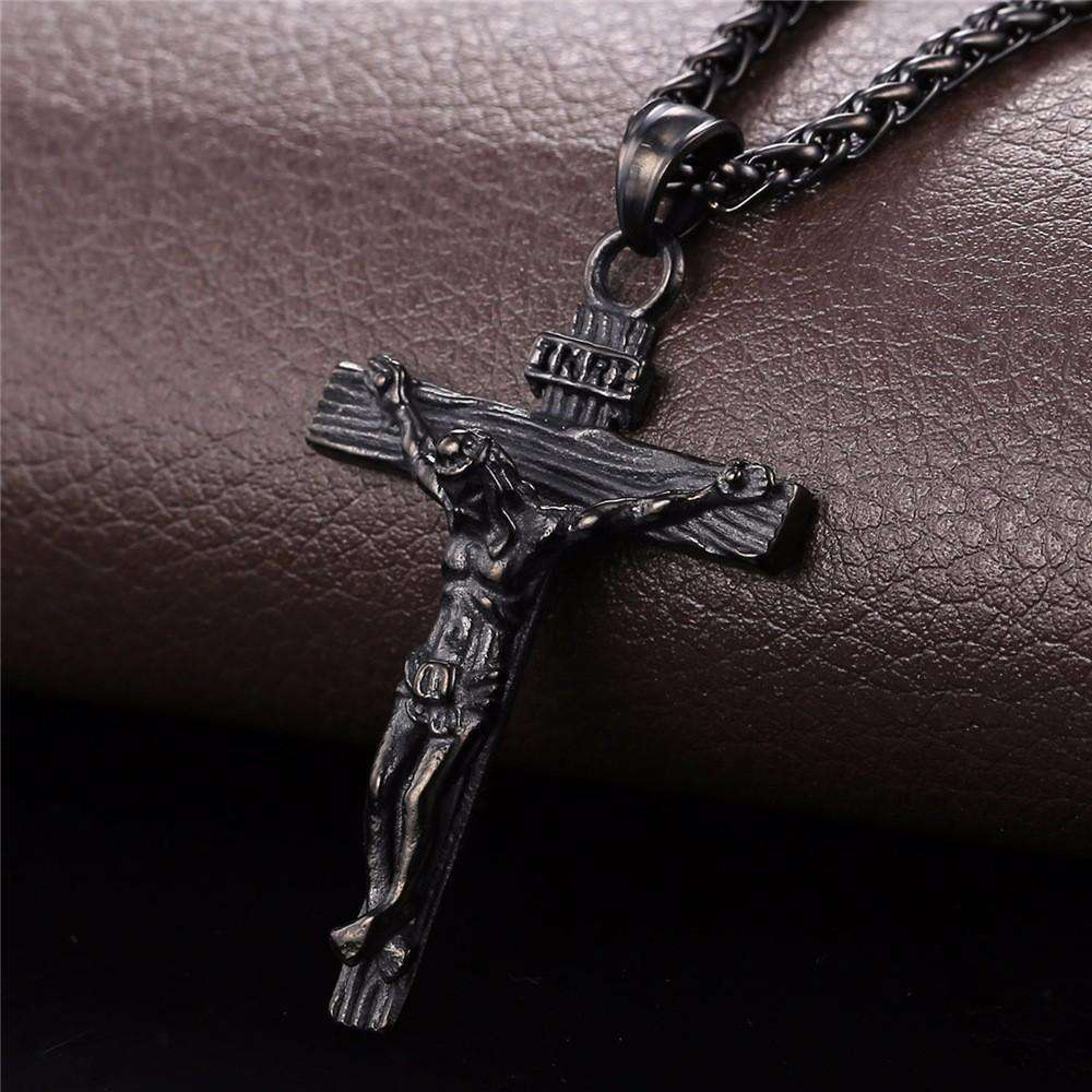 Hip Hop Fresh Jewelry hip hop jewelry Crucifix Pendant Necklace