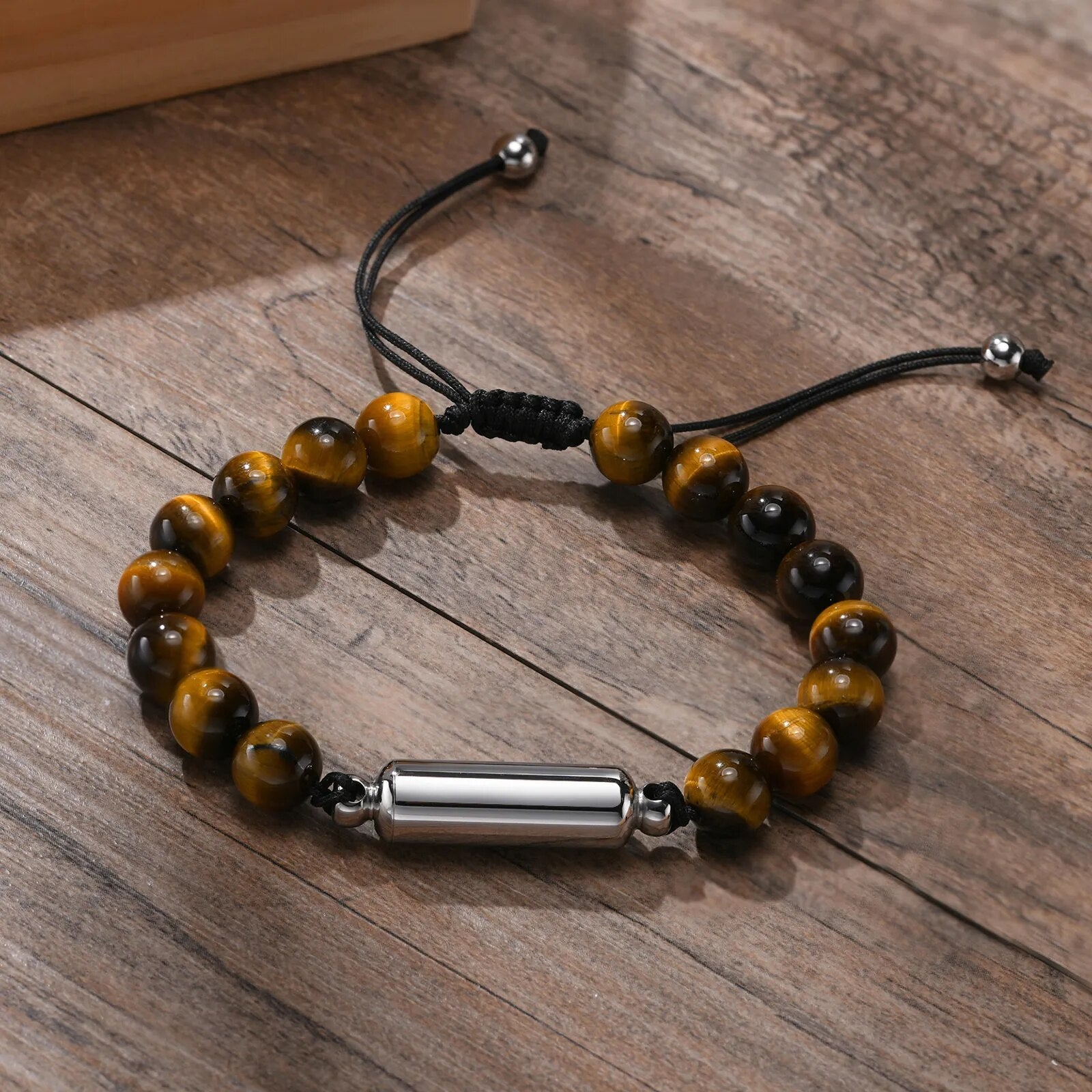 Bead Hollow Tube Cremation Urn Bracelet