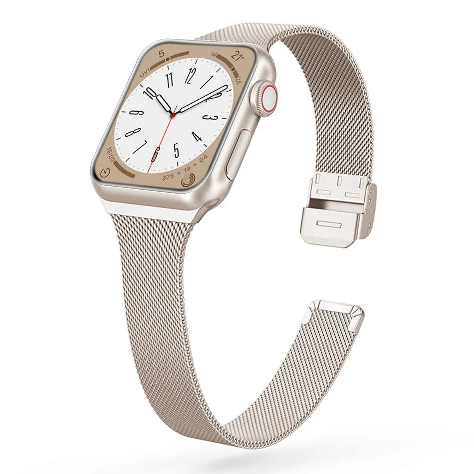 Slim Fit Metal Apple Watch Band