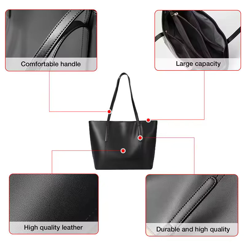 VVS Signature Leather Tote Bag