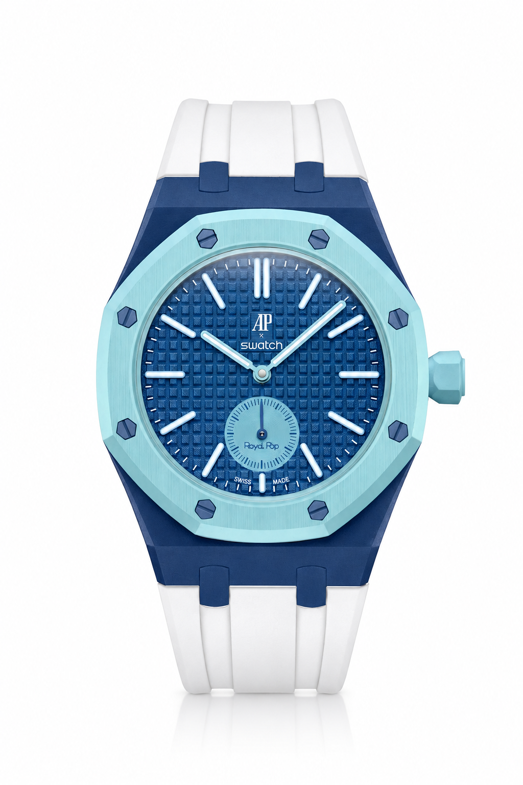 combo::lan-ba-dark-blue::rubber-strap-for-ap-x-swatch-royal-pop-white