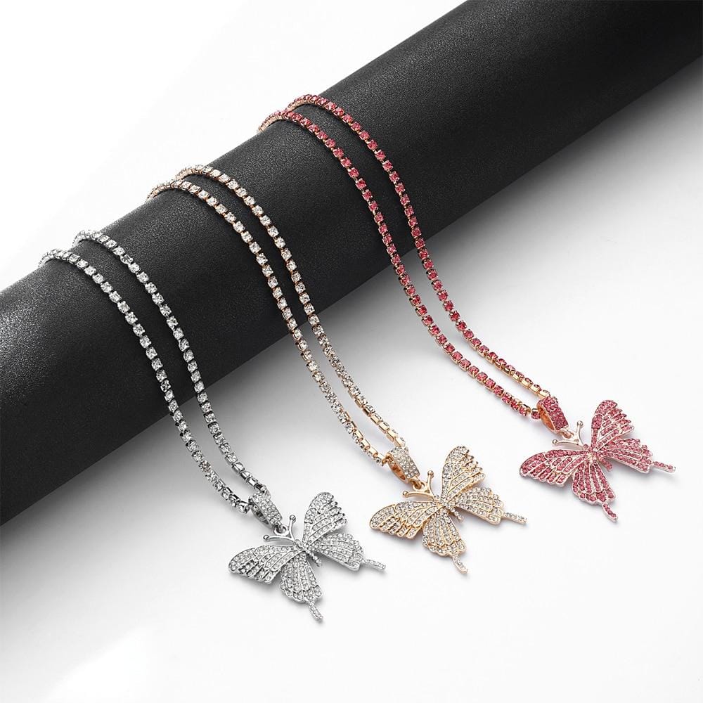 Jewelhery hip hop jewelry Sahara Cuban Butterfly Set