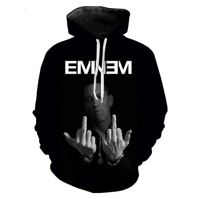 Eminem 3D Graphic Print Autumn and Winter Hoodies