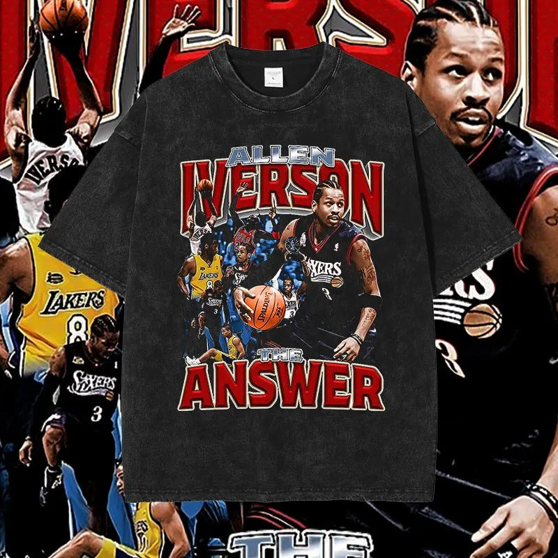 Allen Iverson Basketball Player Graphic T-Shirt