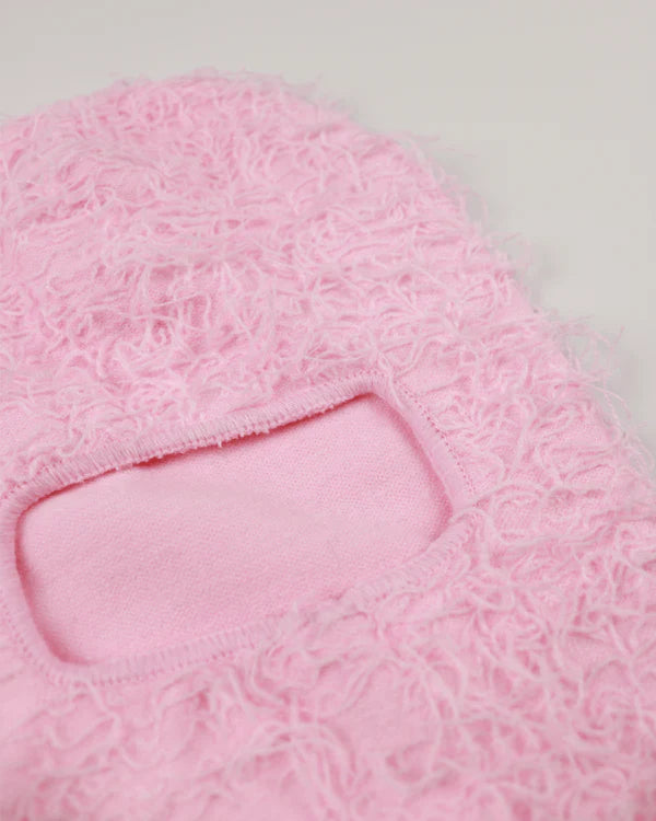 Pink Distressed Balaclava