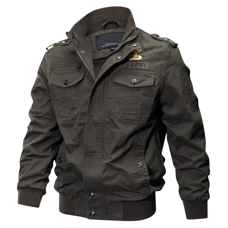 Topflight Military Style Bomber Jacket