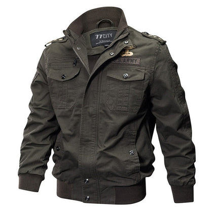 Topflight Military Style Bomber Jacket