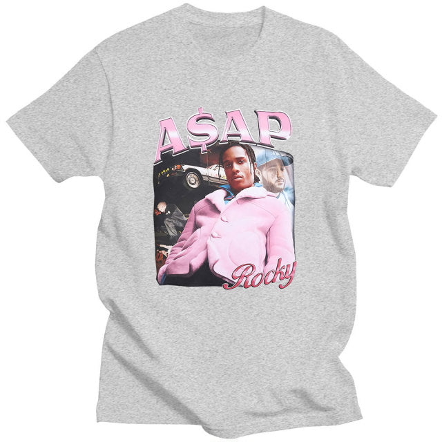 ASAP Rocky Vintage Rap Graphic T-shirt