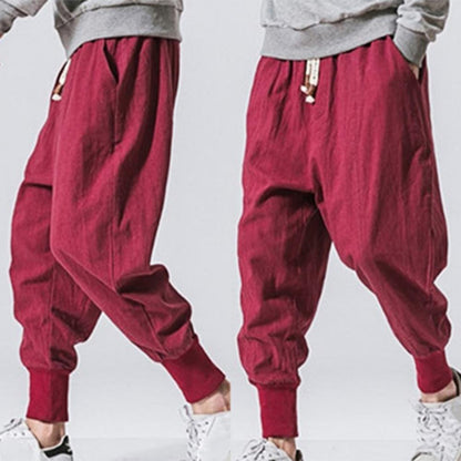 Drop-crotch Baggy Jogging Pants