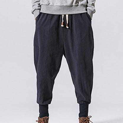 Drop-crotch Baggy Jogging Pants