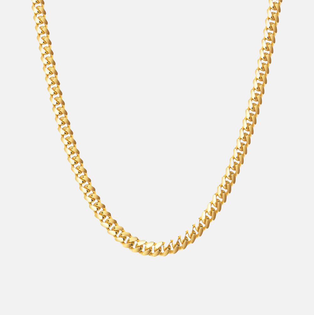 5mm Gold Cuban Chain