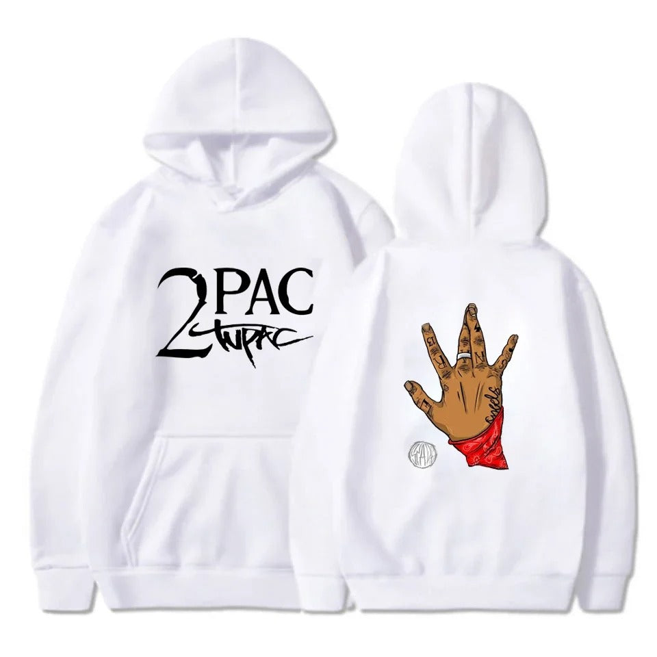 Gangsta 2Pac Winter Autumn 90s Graphic Hoodies