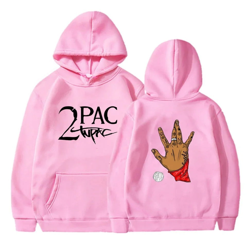 Gangsta 2Pac Winter Autumn 90s Graphic Hoodies