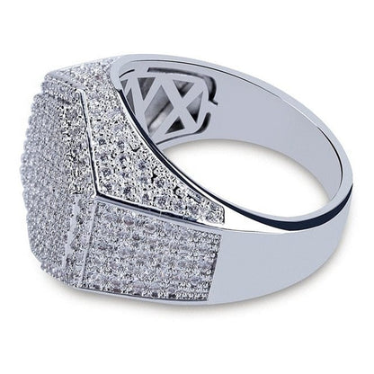VVS Jewelry hip hop jewelry 10 / Silver Gold/Silver Poly Geometric Ring