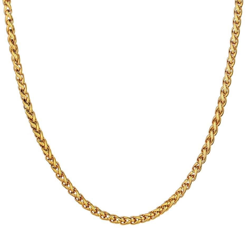 VVS Jewelry hip hop jewelry 14k Gold 316L Stainless Steel Rope Chain