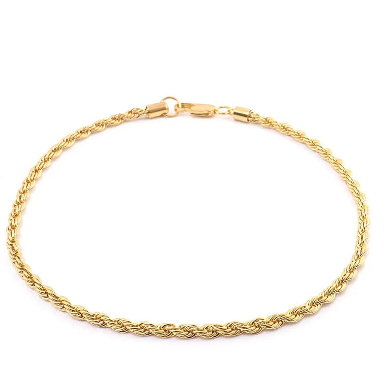 VVS Jewelry hip hop jewelry 18K Solid Gold 1.45mm Rope Chain