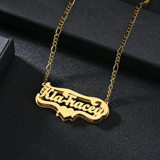 VVS Jewelry hip hop jewelry 2D Custom Gothic Name Pendant
