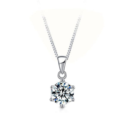 VVS Jewelry hip hop jewelry 3ct Box-Chain 925 Sterling Silver 1ct/2ct/3ct VVS1 Moissanite Diamond Necklace