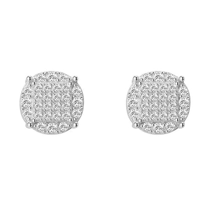 VVS Jewelry hip hop jewelry 925 Silver Moissanite Iced Stud Earrings