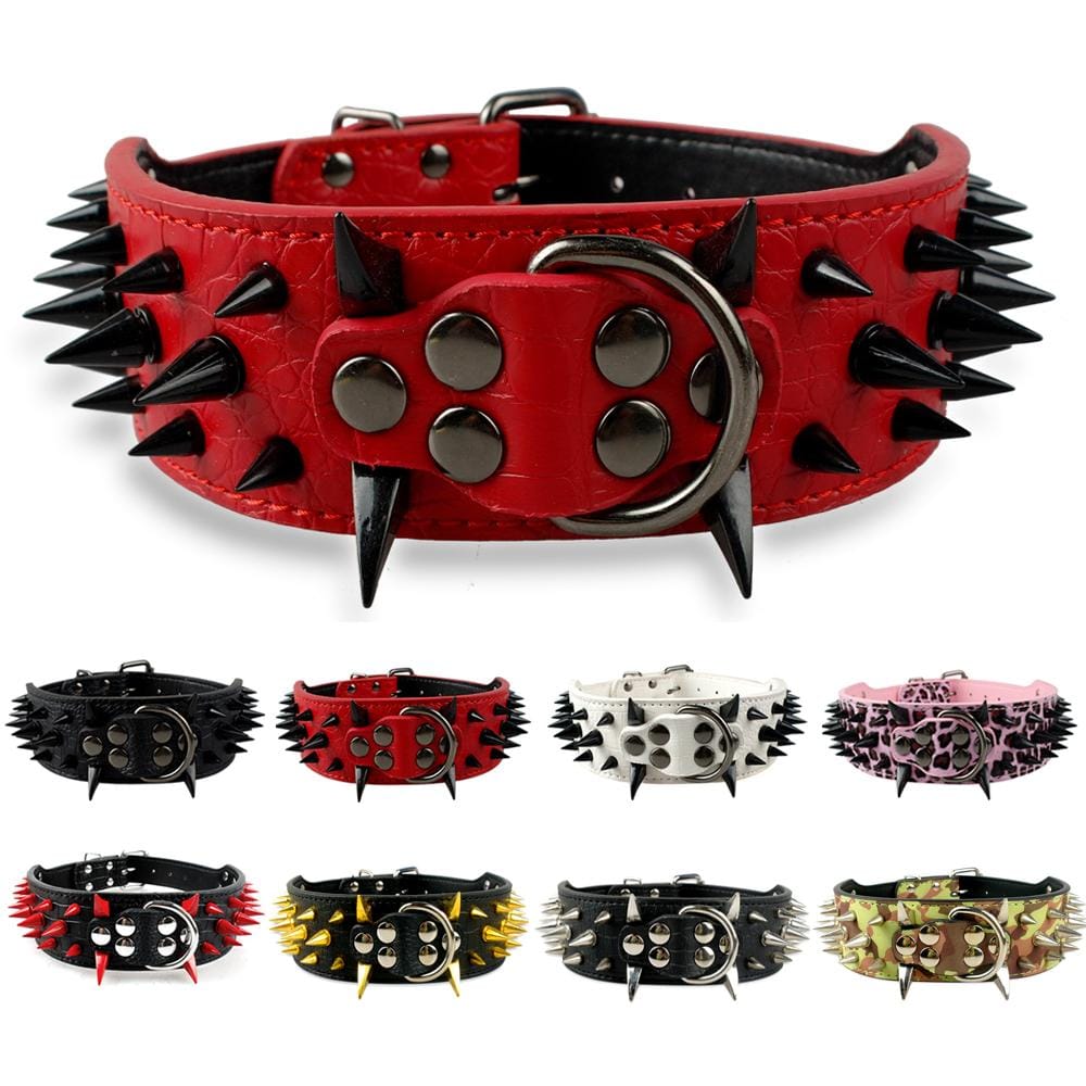 VVS Jewelry hip hop jewelry Adjustable Spiked Studded Dog Collar