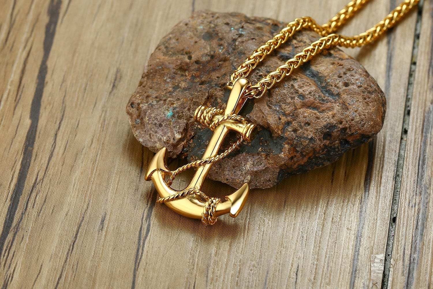 VVS Jewelry hip hop jewelry Anchor Pendant Necklace