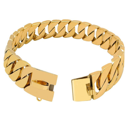 VVS Jewelry hip hop jewelry Big Dawg Smooth Cuban Link Dog Collar