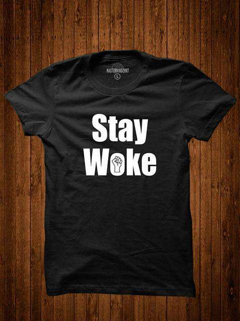 VVS Jewelry hip hop jewelry Black / XS BLM Stay Woke T-Shirt