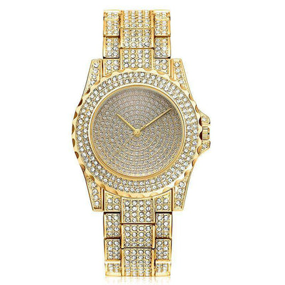 VVS Jewelry hip hop jewelry Bling Geometric Bracelet + Watch Set