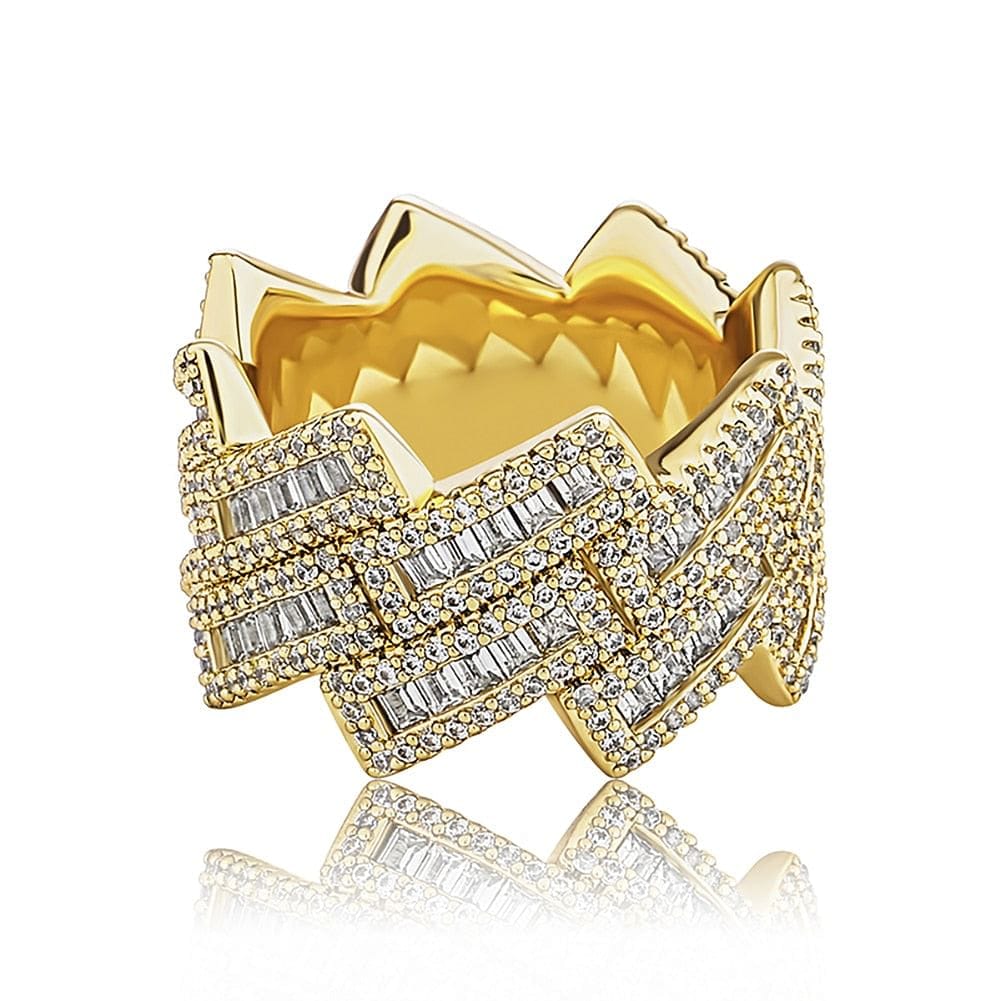 VVS Jewelry hip hop jewelry Boss Baguette Ring