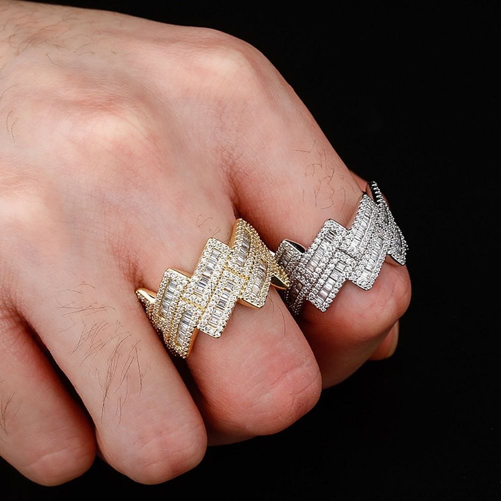 VVS Jewelry hip hop jewelry Boss Baguette Ring