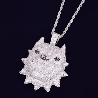 VVS Jewelry hip hop jewelry Bully Dog Head Pendant Chain