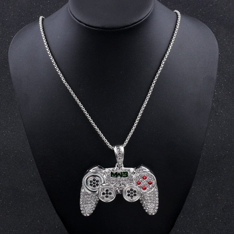 VVS Jewelry hip hop jewelry Classic Game Controller Pendant Necklace