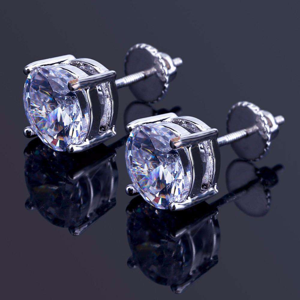 VVS Jewelry hip hop jewelry Classic Ice Stud Earrings