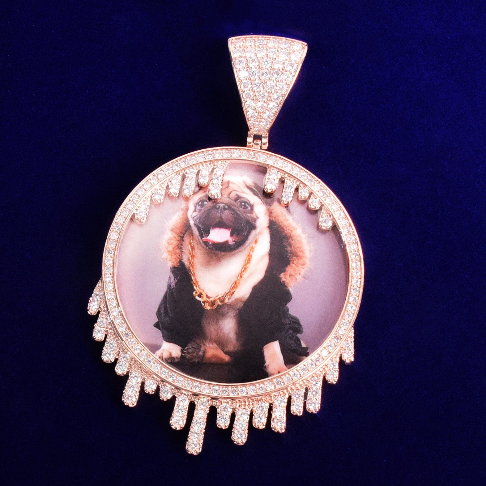 VVS Jewelry hip hop jewelry Custom Drippy Cuban Photo Medallion