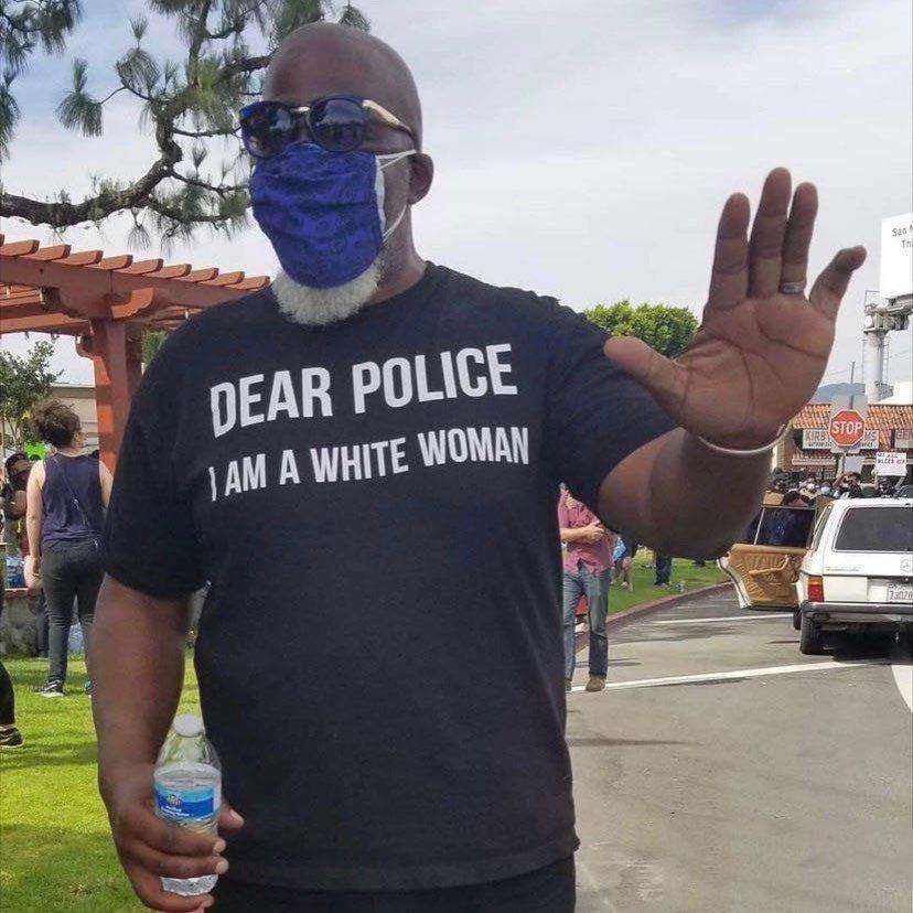 VVS Jewelry hip hop jewelry Dear Police: I am a White Woman BLM T- Shirt