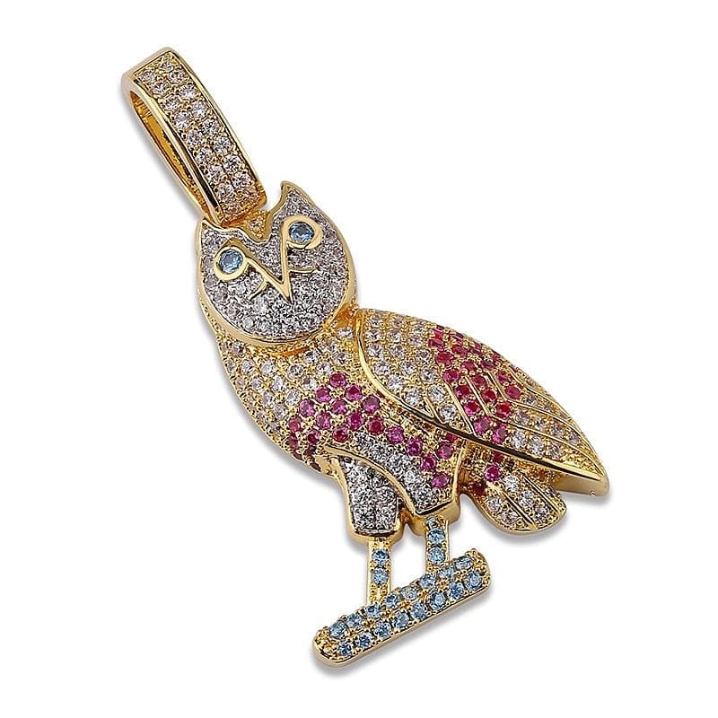 VVS Jewelry hip hop jewelry Drake OVO Owl Pendant Necklace