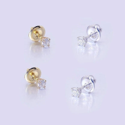 VVS Jewelry hip hop jewelry earrings 10k Solid Gold Moissanite Earrings