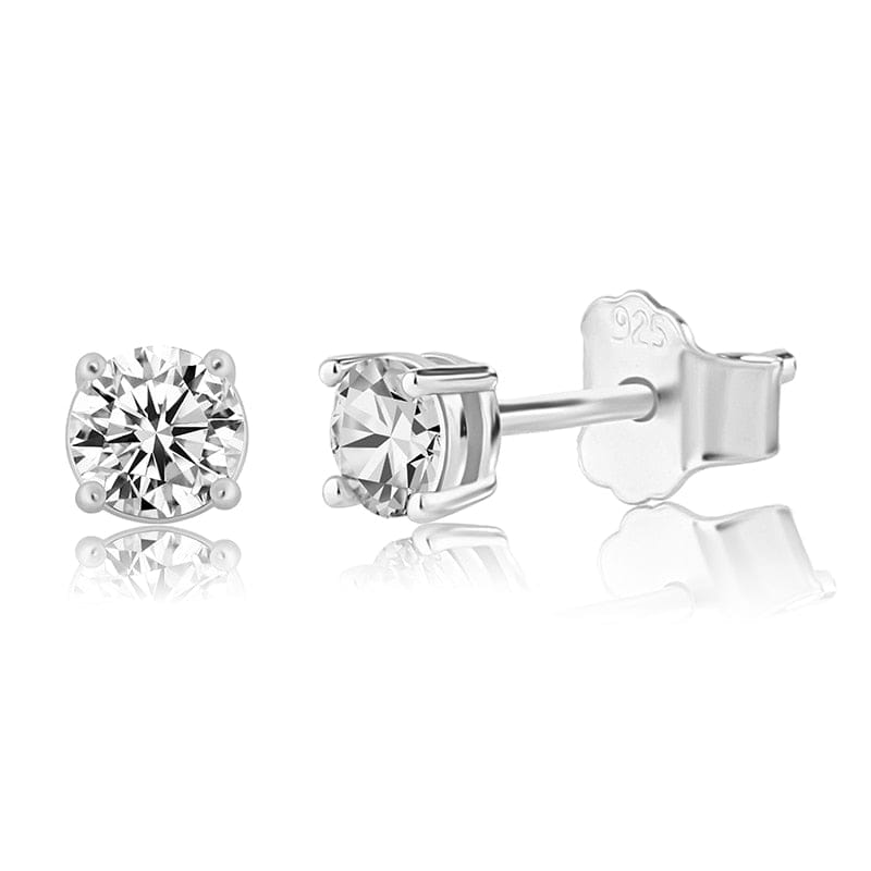 VVS Jewelry hip hop jewelry Earrings 925 Sterling Silver 0.1-0.5 VVS Carat Moissanite Stud Earrings