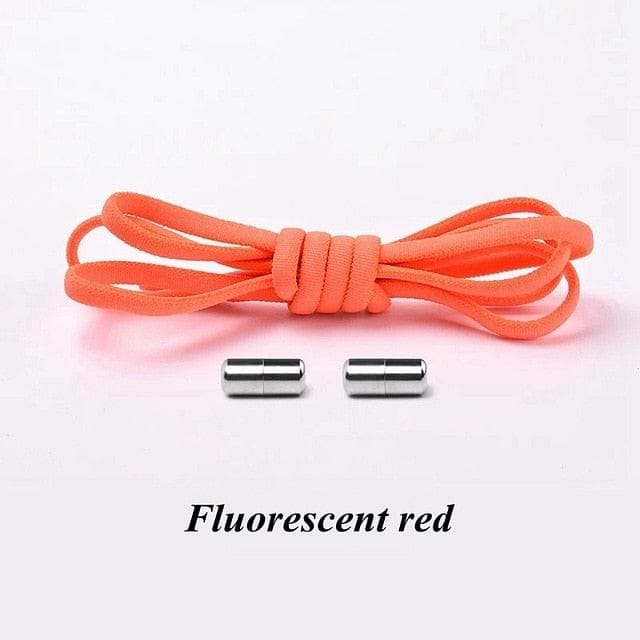 VVS Jewelry hip hop jewelry Fluorescent red VVS Jewelry No-tie Shoelaces