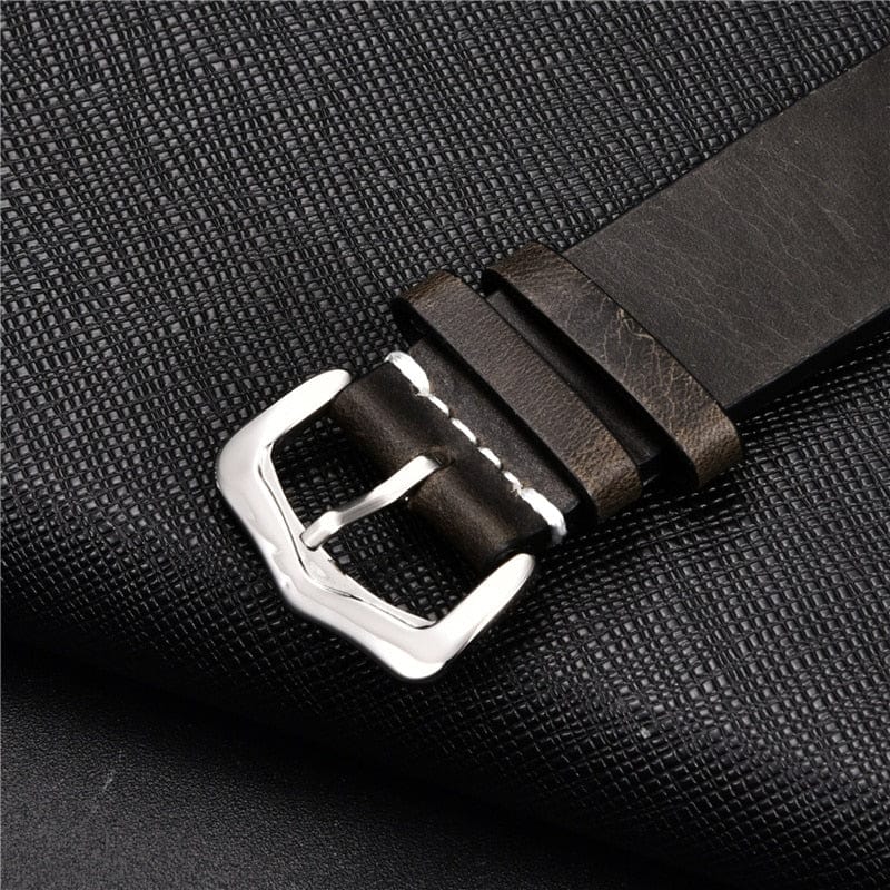 VVS Jewelry hip hop jewelry Genuine Retro Leather Watch Strap