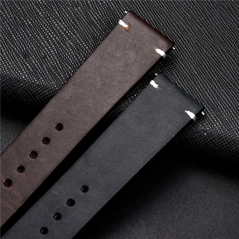 VVS Jewelry hip hop jewelry Genuine Retro Leather Watch Strap