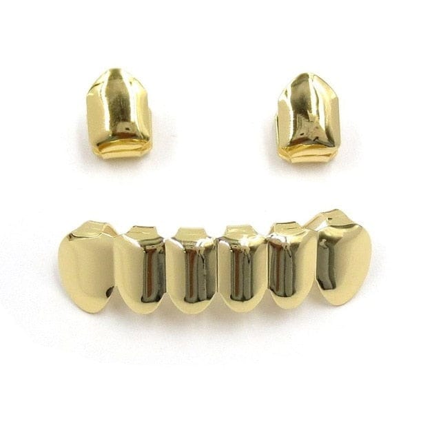 VVS Jewelry hip hop jewelry Gold Boss Man Grillz Set