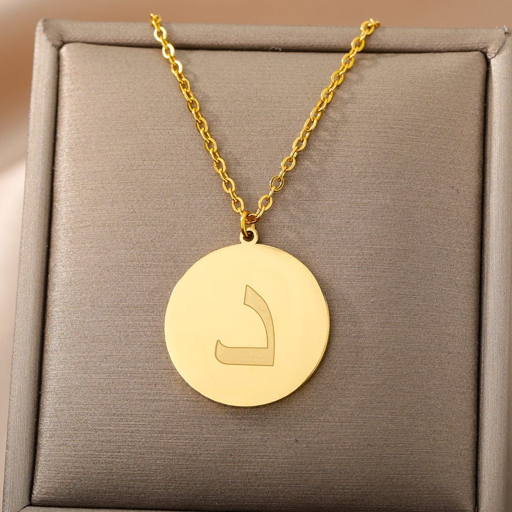 VVS Jewelry hip hop jewelry Gold/Silver Arab Initial Pendant