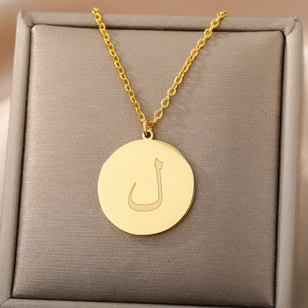 VVS Jewelry hip hop jewelry Gold/Silver Arab Initial Pendant