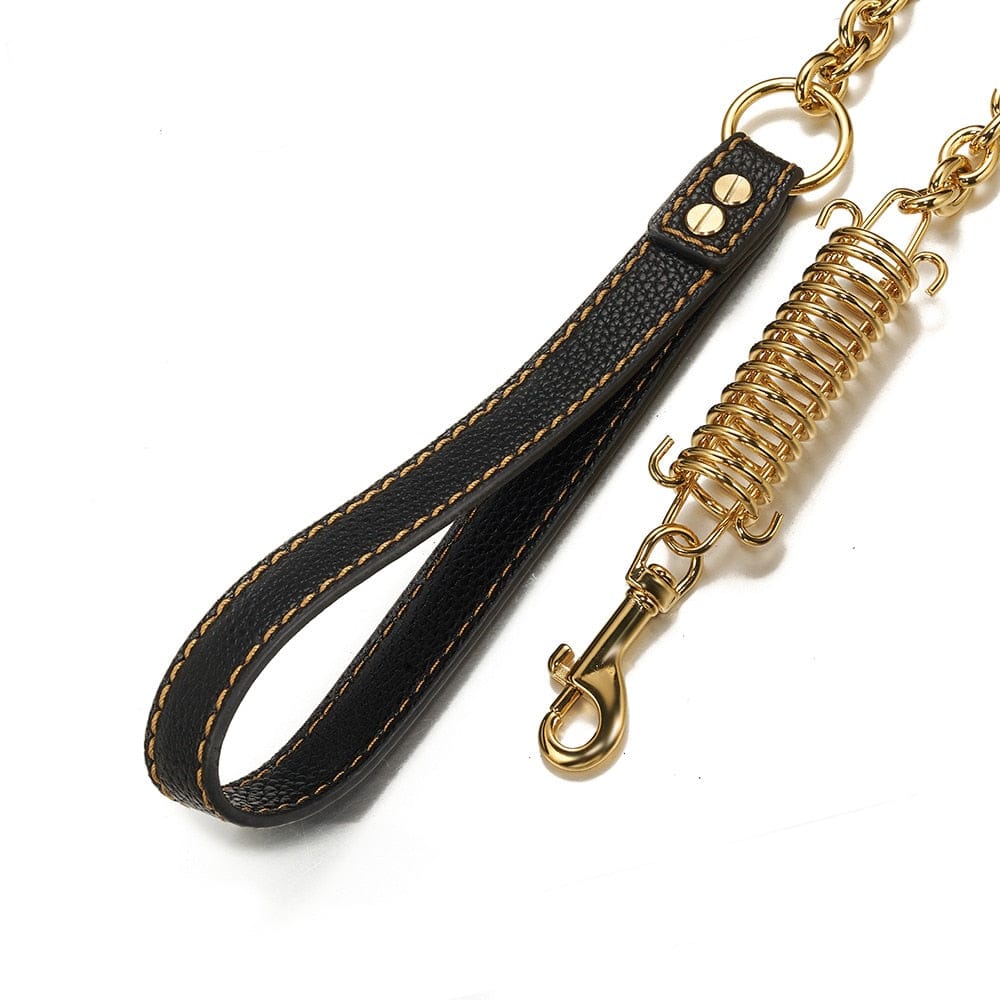 VVS Jewelry hip hop jewelry Gold/Silver Cuban Link Dog Rope Leash