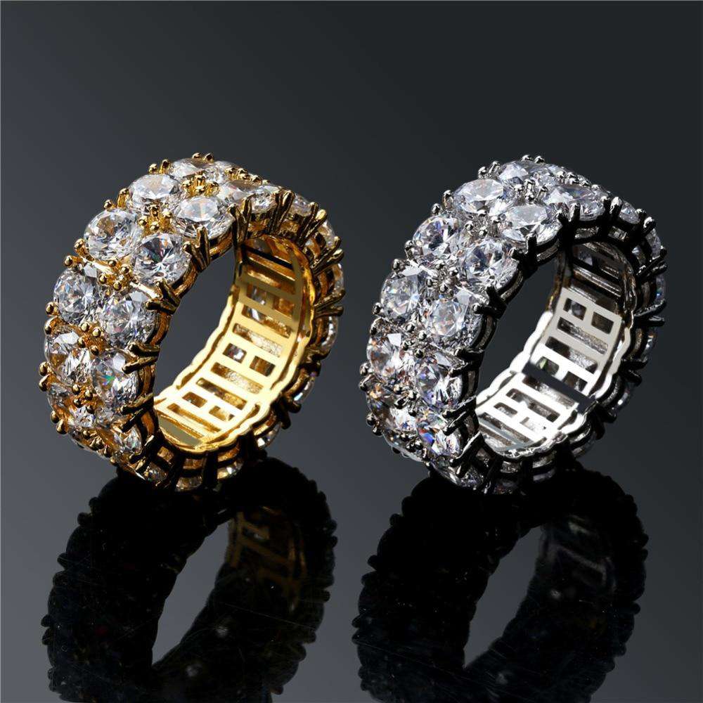 VVS Jewelry hip hop jewelry Hexagon CZ Bling Ring